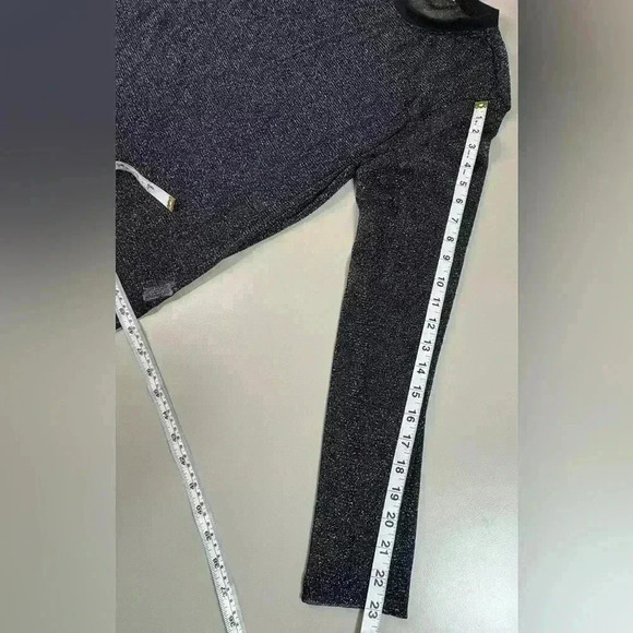 WhimsiGoth Mesh Longsleeve Sheer Shirt Women’s Medium Fairy Shimmer Black Y2K - Picture 6 of 11